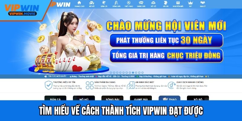 Tìm hiểu về cách thành tích VIPWIN đạt được